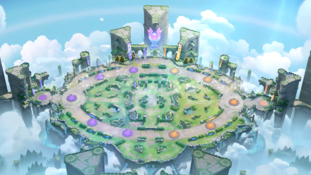 Pokemon UNITE - Theia Sky Ruins Map Overview