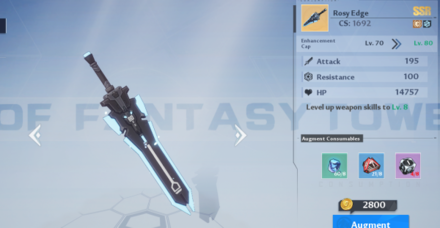 Tower of Fantasy - Upgrade Weapons.png