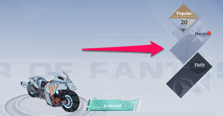 Tower of Fantasy - Vehicle Tab