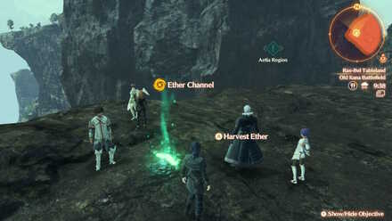 Harvest Ether to get Ether Cylinders