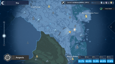 Tower of Fantasy - Saag Passage Map