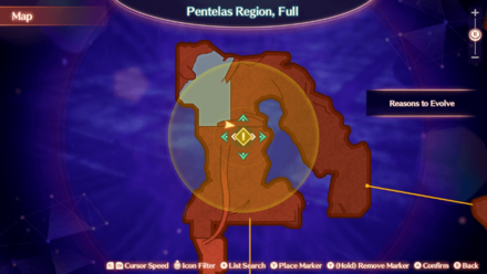 Xenoblade Chronicles 3 Reasons to Evolve Spongy Spuds Map