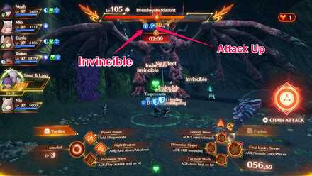 XC3 - Dreadwyrm Nizoont invincible buff