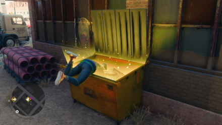 Saints Row 2022 - Diving in the Dumpster