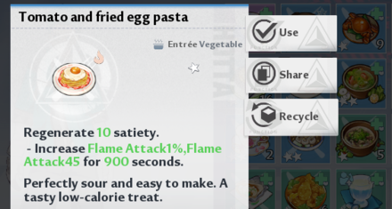 Tower of Fantasy - Eat Food with Attack Buff