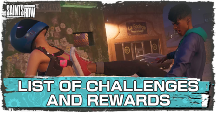 Saints Row - List of Challenges and Rewards