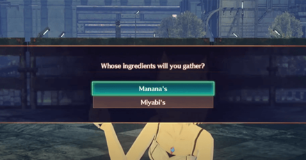 XC3 - Help with Gathering Ingredients