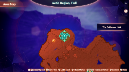 The Battlescar Hulk Zoomed In Map