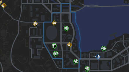 Saints Row - East Flats Map