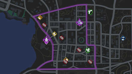 Saints Row - Old Town West Map
