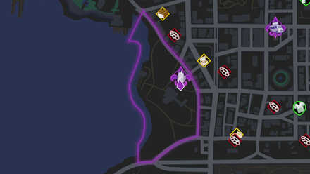 Saints Row - Old Town Shoreline Map