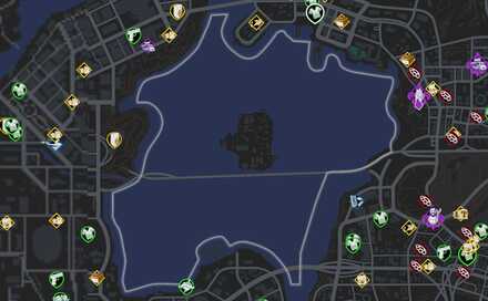 Saints Row - Lake Sabastian Map