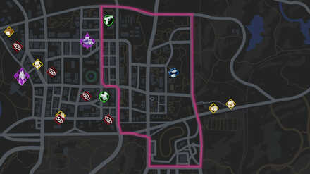 Saints Row - Old Town East Map