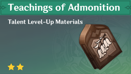 Genshin Impact - How to Get Teachings of Admonition and Effects
