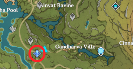Genshin - Quest Start Location in Gandharva Ville