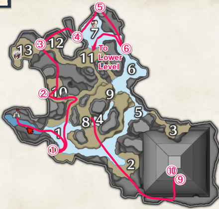 MH Rise Sunbreak - Clear Crystal Flooded Forest Gathering Route Upper