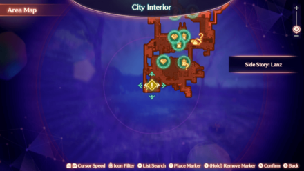 Xenoblade Chronicles 3 Side Story Lanz Training Grounds Map