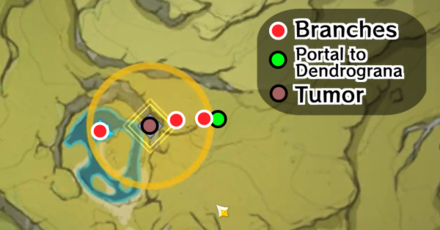 Genshin - Clean up the WIthering Zone locations in Gloomy Path