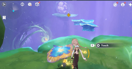 Genshin - Touch the Flower to create a bridge