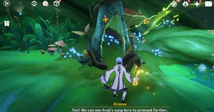 Genshin - Teleporter in Rhythm of the Gloomy Path