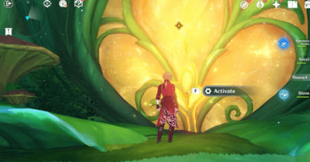 Genshin - Activate to Open the Wall