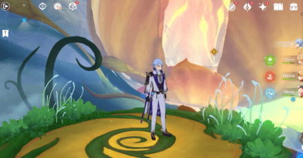 Genshin - Ride the elevator to a higher flower