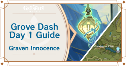 Genshin Impact - Grove Dash Day 1 Guide for Graven Innocence