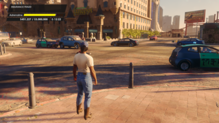 head to an intersection