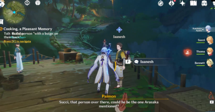 Genshin - Iaanesh, the person with a bulge on their back