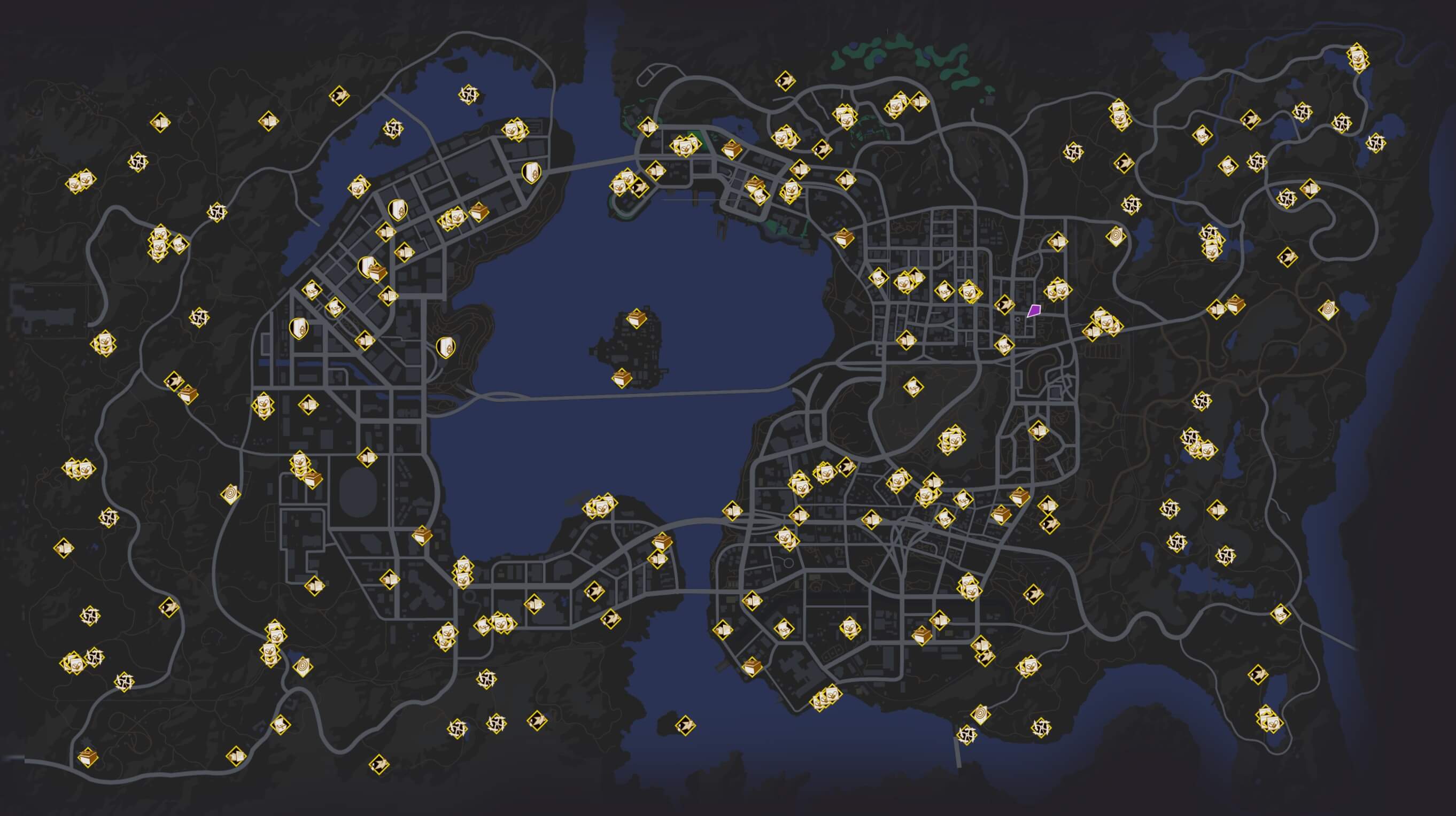 Interactive Map List of All Locations and Activities Saints Row