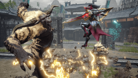 MH Rise Sunbreak - A hunter attacking Furious Rajang as part of the Update 11.0 Event Quests