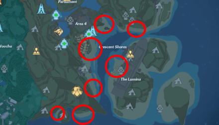 Tower of Fantasy - Sea Urchin Crown Locations