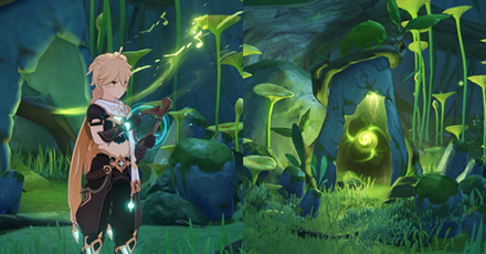 Genshin Impact Gadget Vintage Lyre Sumeru Official Song Rhythm of the Gloomy Path