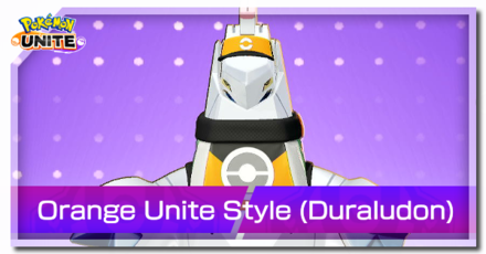 Pokemon UNITE - Orange Unite Style Duraludon Banner.png