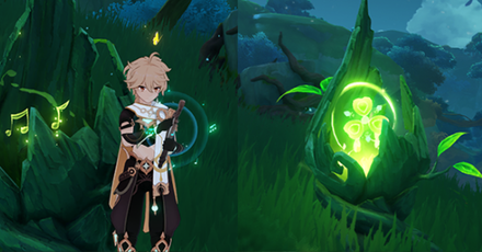 Genshin Impact Gadget Vintage Lyre Sumeru Official Song Rhythm of the Sprout