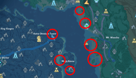 Tower of Fantasy - Portunid Astra and Banges Locations