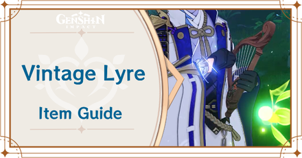 Genshin Impact Gadget Vintage Lyre Sumeru Banner