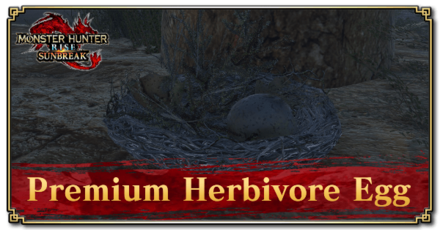 Monster Hunter Rise (MH Rise) - Premium Herbivore Egg Banner