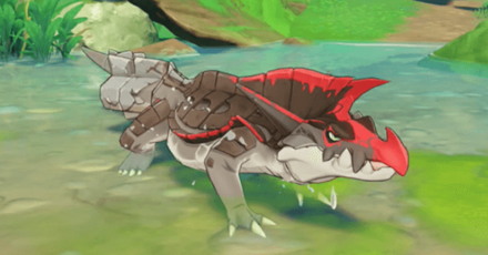 Genshin - Snapshots Day 1 - Rainforest Creature-Spinocrocodile