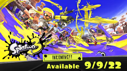 Splatoon 3 Release Date September 9