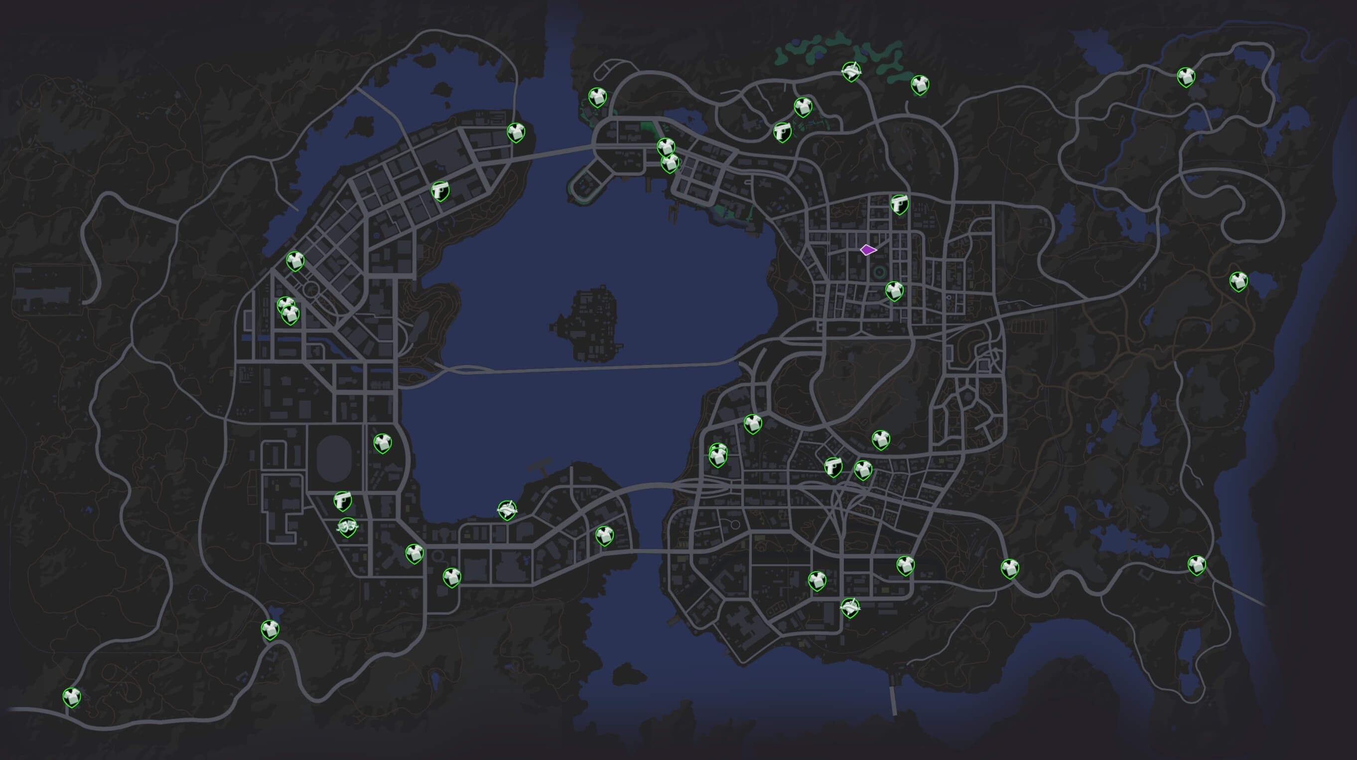 Interactive Map List of All Locations and Activities Saints Row