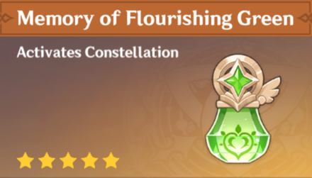 Genshin Impact - How to Get Memory of Flourishing Green and Effects