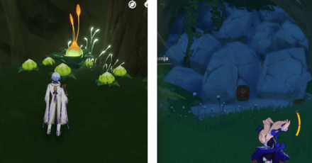 Genshin - Exit the Cave of the Starry Night