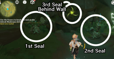 Genshin - Break the Seal on the Zohrah Mushroom