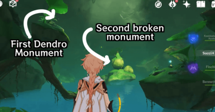 Genshin - Two Broken Monuments in the Cave