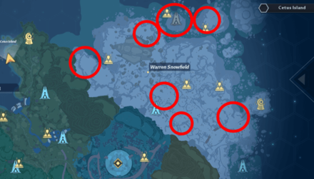 Tower of Fantasy - Purple Yam Warren Locations