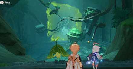 Genshin - Using Kusava to Break the Seal on the Barsam Flower