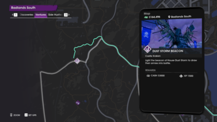 dust storm beacon location