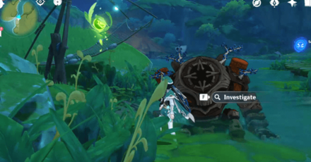 Genshin - Lost Energy Block 8 near a Dead Ruin Guard and Dendroculus