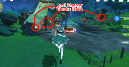 Genshin - Lost Energy Blocks 4 to 7 in an Eremite Camp